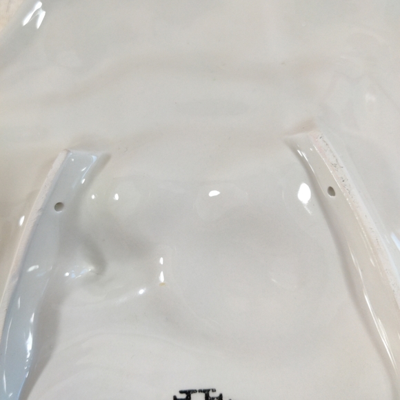 Fitz and Floyd Holiday Toyland Santa Face Canape Plate Christmas 2003 In Box - Picture 7 of 11